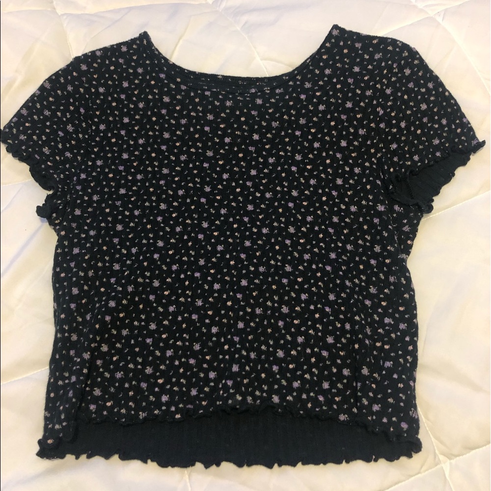 ribbed american eagle baby tee
